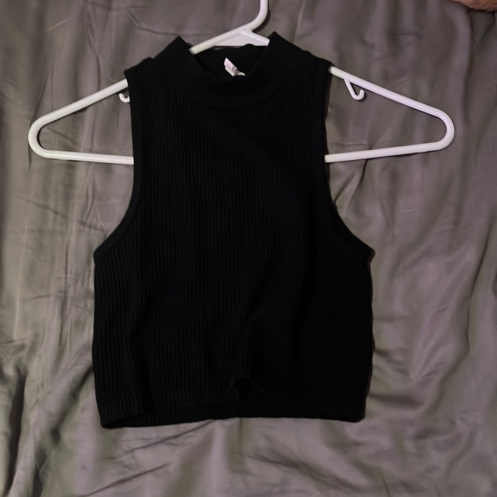 black crop top, Aeropostale,XS